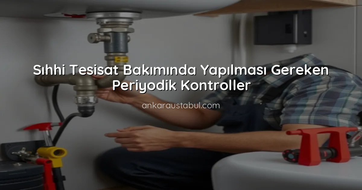 Sıhhi Tesisat Bakımında Yapılması Gereken Periyodik Kontroller