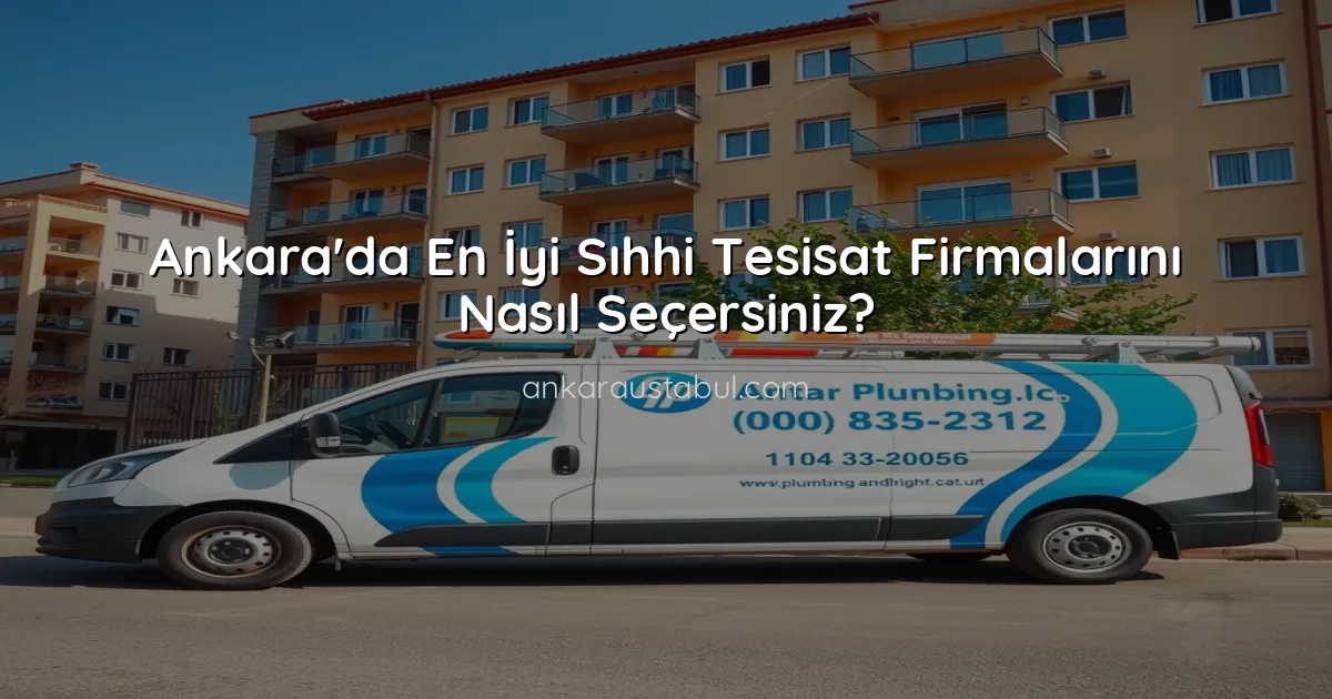 Ankara'da En İyi Sıhhi Tesisat Firmalarını Nasıl Seçersiniz?