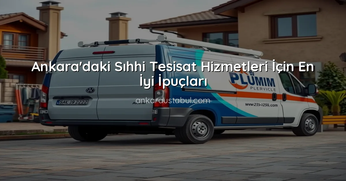 Ankara'daki Sıhhi Tesisat Hizmetleri İçin En İyi İpuçları